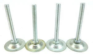 4 pieds assiettes pour armoires à serveurs M10 x 52 x 100 mm pieds de nivellement pieds réglables - Photo 1/3