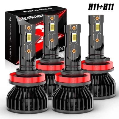 For Infiniti EX35 2008-2010 2011 2012 4X 6000K LED Headlight Light Bulb Kit - Image 1 of 4