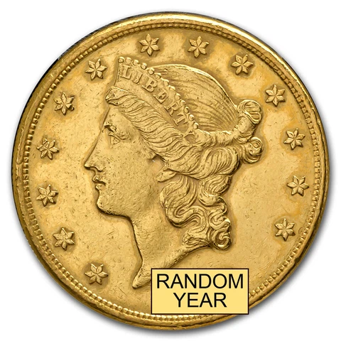 $20 Liberty Gold Double Eagle (Cleaned) - Random Year Cover