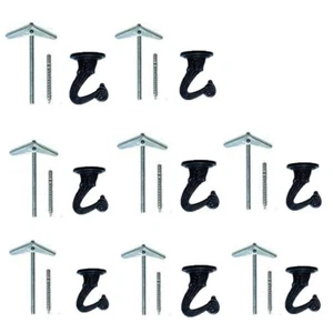 8 Sets Ceiling Hooks for Hanging Plants White Heavy Duty Swag Hook with Hardware - Picture 1 of 6