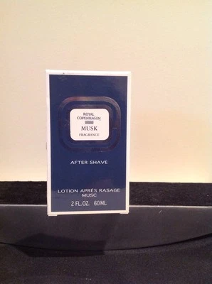 ALMIZCLE REAL COPENHAGEN PARA HOMBRES - 2,0 OZ/60 ML SALPICADURAS DESPUÉS DEL AFEITADO EN CAJA - RAROx3 Foto 1 de 4