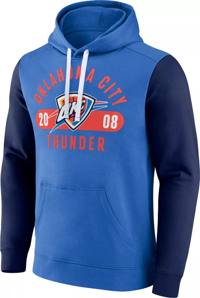 Oklahoma City Thunder Men's Fanatics Blue Pullover Hoodie - New With Tags! - Image 1 of 2