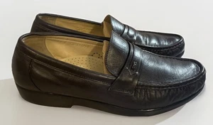 SAS Ace Brown Leather Hand Sewn Slip On Loafers Men’s Size 11 N - Picture 1 of 10