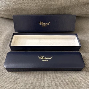 Authentic Vintage Chopard ‘Genève’ Blue Watch Presentation Box & Outer Box - Picture 1 of 6