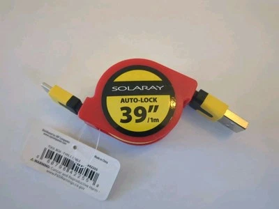 Solaray Measuring tape retractable type c charger USB cable Auto Lock - Image 1 of 4