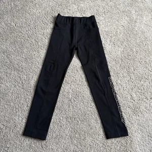 Burberry Girl's Children’s Leggings Logo Print Black Size 6Y - Picture 1 of 5
