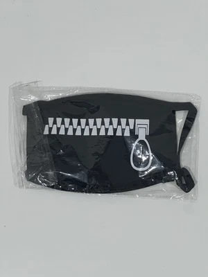 Zipper Print Face Mask - Image 1 of 2