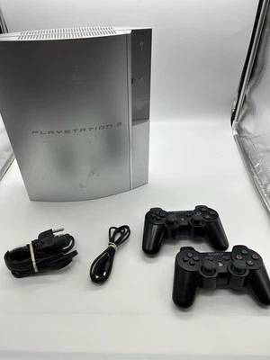 PLAYSTATION 3 (40GB) PS3 Sony Plata Satinada CECHH00 Japón Probado Funciona Foto 1 de 4