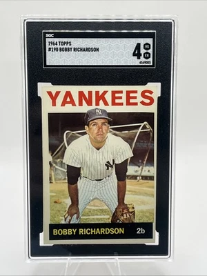 1964 Topps - Bobby Richardson #190 SGC 4 VG/EX - Image 1 of 3