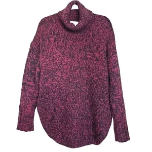 Treasure & Bond Burgunder Fair Isle Wollmischung Rollkragen Damen Pullover Gr. S - Bild 1 von 5