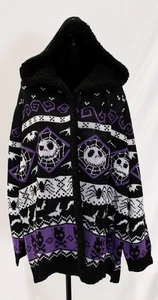 Her Universe Womens Plus Nightmare Before Christmas Cardigan CG2 Purple Size 3X - Picture 1 of 5