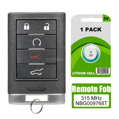 Mando a distancia de entrada sin llave para Cadillac SRX 2010 2011 2012 2013 2014 2015 llavero de coche Foto 1 de 4