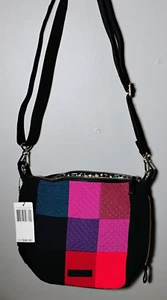 Bandolera Vera Bradley Carson Mini Hobo 22813-I98 Invierno Patchwork Nueva con Etiquetas - Imagen 1 de 6