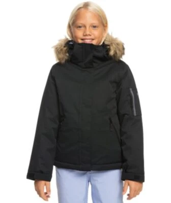 Roxy Girls Meade DryFlight Snow Jacket, 8/Small, True Black - Image 1 of 3