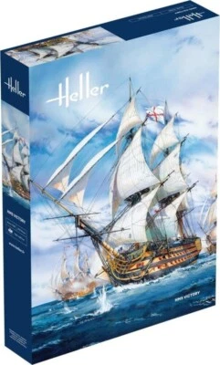 KIT MODELLINO BARCA NAVE STATICO HELLER HMS VICTORY MODELLISMO SCALA 1:100 - Immagine 1 di 4