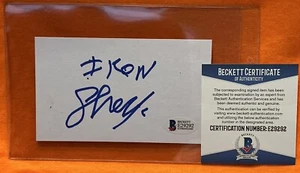 The Iron Sheik Signed Index Card BAS Certified Iranian-American Wrestler QTY - Picture 1 of 1