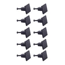 Black Wrought Iron Cabinet Knob Pull Square Grid Design with Hardware Pack of 10