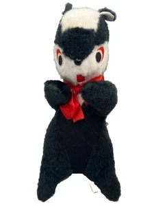 Muñeco de peluche mofeta vintage premio carnaval 13” de alto peluche años 60’s - Imagen 1 de 7