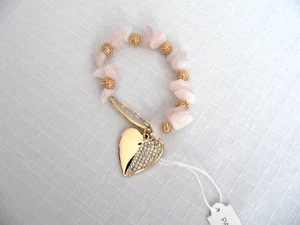 Park Lane "ROSY" Bracelet Quartz w/ Crystals Stretch to Fit Bracelet Reg. $72 - Picture 1 of 6