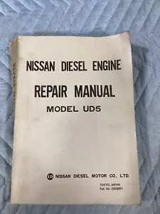 NISSAN DIESEL ENGINE MODEL UD5 SERVICE REPAIR MANUAL - Picture 1 of 5