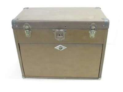 VTG H. GERSTNER & SONS 7-DRAWER MACHINIST TOOL BOX CHEST, LEATHERETTE COVERING - Image 1 of 4