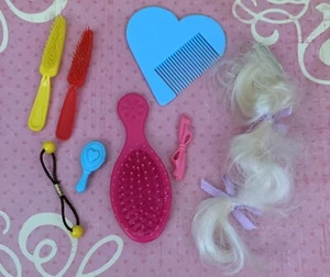 Vintage Doll Barbie Hair Brush Accessory Lot Hair Attachment 90s - Picture 1 of 7