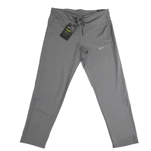 Nike Yoga CD8214-056 Womens Power Racer Training Crop Tight DRI-FIT Grey Size Sm - Picture 1 of 10