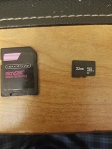 Micro SD Flash Memory Card 32GB w/ Infinitive microSDHC Memory Card Adapter - Picture 1 of 4