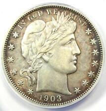 1903-S Barber Half Dollar 50C Coin - Certified ANACS AU50 Details - Rare Date!