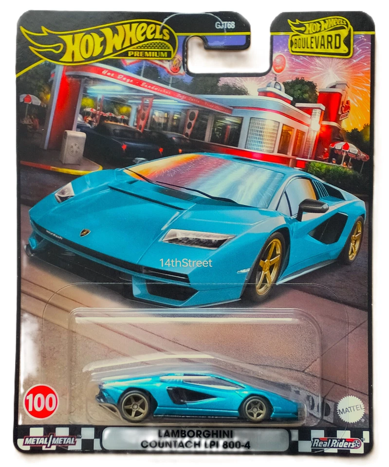 2024 HOT WHEELS PREMIUM BOULEVARD NO100 — LAMBORGHINI COUNTACH LPI 800–4 - Изображение 1 из 1