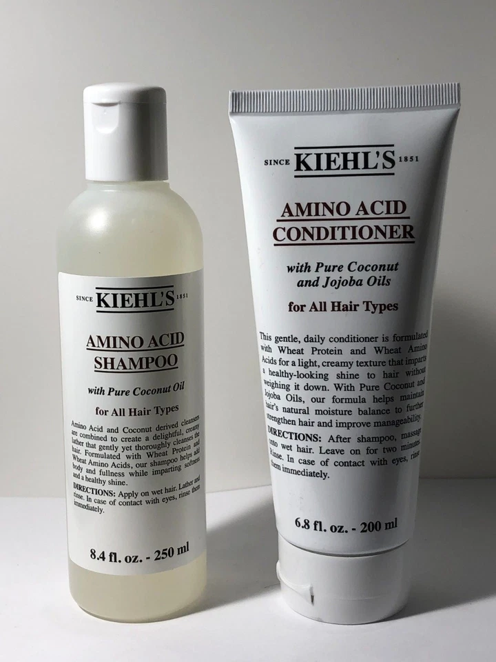 Champú de aminoácidos Kiehl's 8,4 oz / 250 ml + acondicionador 6,8 oz / 200 ml NUEVO Foto 1 de 1