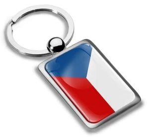 Llavero Llavero Metal Colgante Caja Regalo Bandera Checa - Imagen 1 de 4