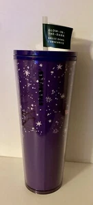 Starbucks 24 oz Halloween Cup Venti Tumbler 2022 Glow-In-The-Dark Tree Eyes NEW - Picture 1 of 12