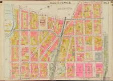 1908 JERSEY CITY, HUDSON COUNTY, NEW JERSEY ST. PETER'S COLLEGE COPY ATLAS MAP