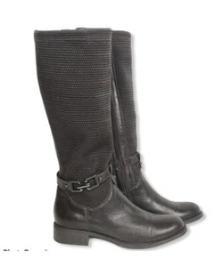 Aquatalia By Marvin K. Upswing Tall Riding Boot Brown calfskin Leather 7.5 - Picture 1 of 16