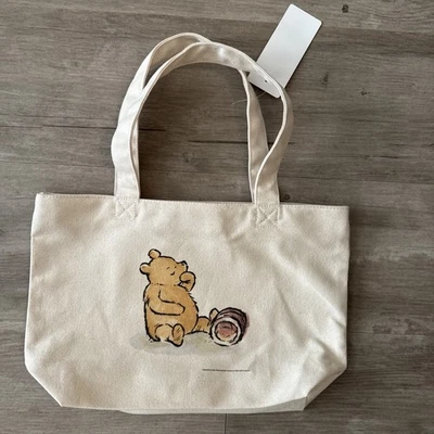 Nuevo Bolso de Mano Pequeño UNIQLO Winnie the Pooh de Lona Raro Foto 1 de 4