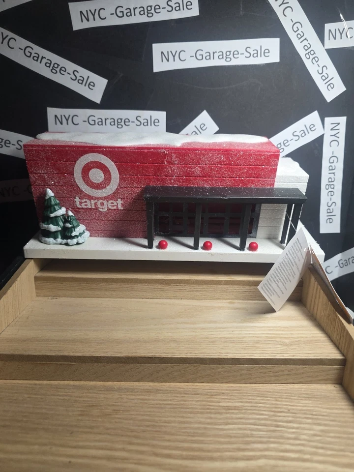 Christmas Village Target Building 2025 light-up figure for Xmas Holiday town