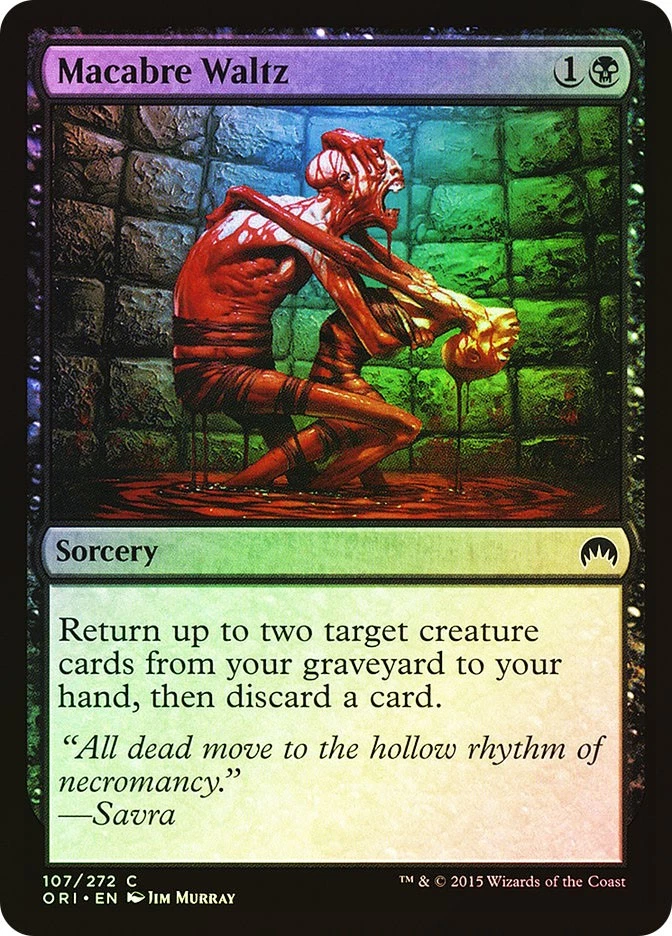 MTG FOIL Macabre Waltz  - Magic Origins #107 - Image 1 of 1