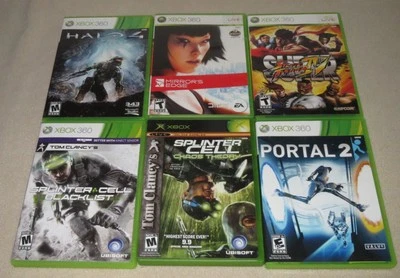 Six Xbox 360 Games: Portal 2, Mirror's Edge, Street Fighter 4, Splinter Cell etc - Image 1 of 4