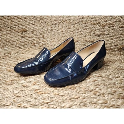 Mocasín Antonio Melani Ashville charol para mujer talla 7,5 M azul marino Foto 1 de 4