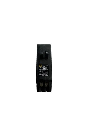 SQUARE D HOMT1515 Type HOMT HOMELINE 1P 15 AMP Tandem Duplex Circuit Breaker - Image 1 of 2