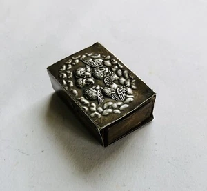 Antique Edwardian HallMarked Sterling Silver Matchbox Cover Birmingham 1905 - Picture 1 of 4