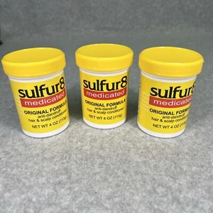 3X Sulfur8 Medicated Original Formula Anti Dandruff Hair Scalp Conditioner 4 oz - Picture 1 of 5