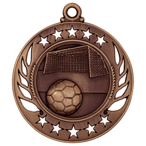 Fußball Medaille Medaillon mit Akzentartikeln Teamsport Auszeichnungen für 1. 2. 3. Platz - Bild 1 von 4