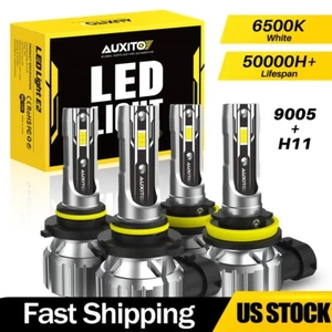 4X 9005+H11 Kit de faros antiniebla LED para Chevy Silverado 1500 2500 3500 - Imagen 1 de 11