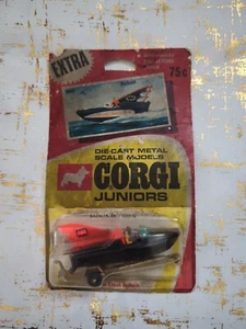 1967 CORGI JUNIORS BATBOAT BATMAN & ROBIN #1003 DIE-CAST SCALE MODEL CAR TOY #5 - Picture 1 of 7