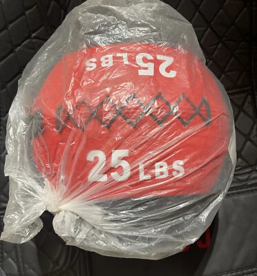 Balón medicinal BalanceFrom Deluxe - 25 lb negro/rojo nuevo Foto 1 de 4