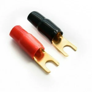 0 CALIBRE 70mm2 TERMINALES HORQUILLA ROJO NEGRO 0 AWG 2 terminales - Imagen 1 de 4