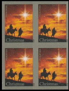 US 4711b Christmas Holy Family imperf NDC block 4 MNH 2012 - Picture 1 of 1