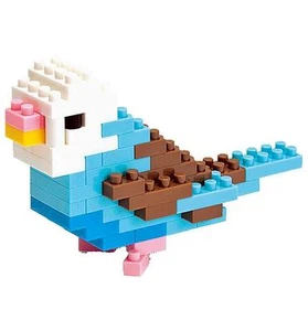 Kawada Nanoblock NBC_016 Wellensittich Blue Opaline 80 Stück - Bild 1 von 2
